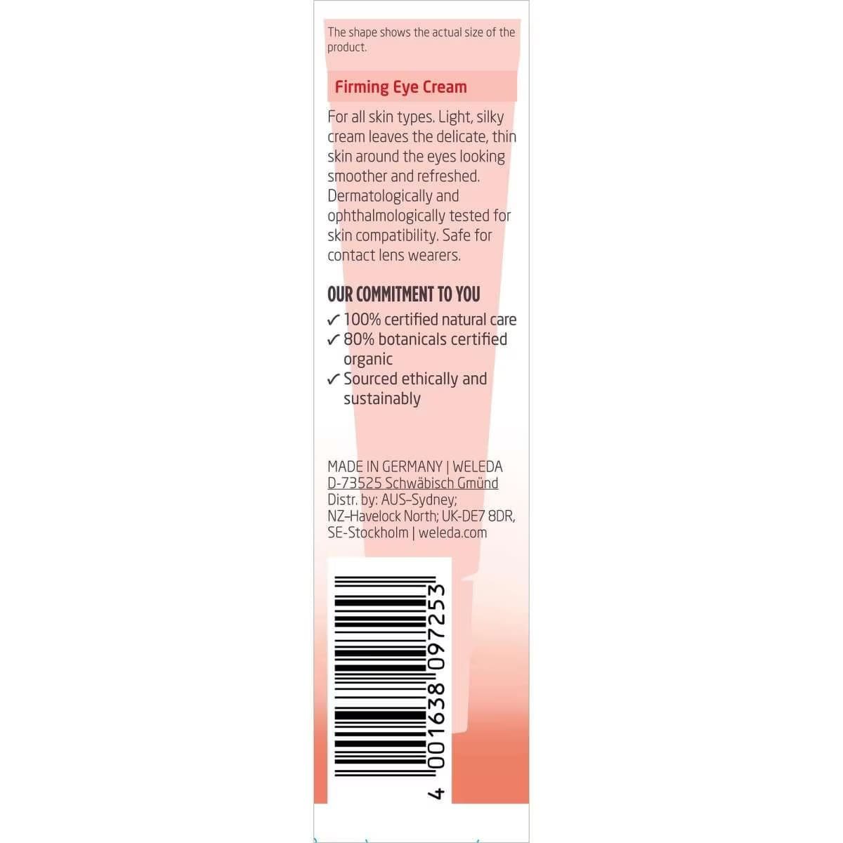Thumbnail Weleda Firming Eye Cream Pomegranate & Maca Peptides 12ml