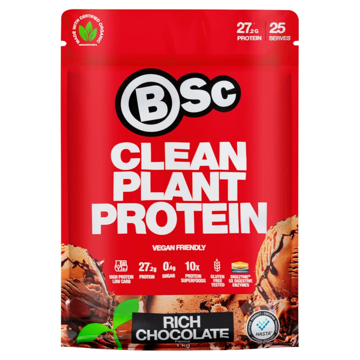 Thumbnail BSc Clean Plant Protein Rich Chocolate 1kg