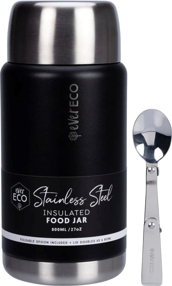 Thumbnail Ever Eco Insulated Stainless Steel Food Jar Onyx 800ml
