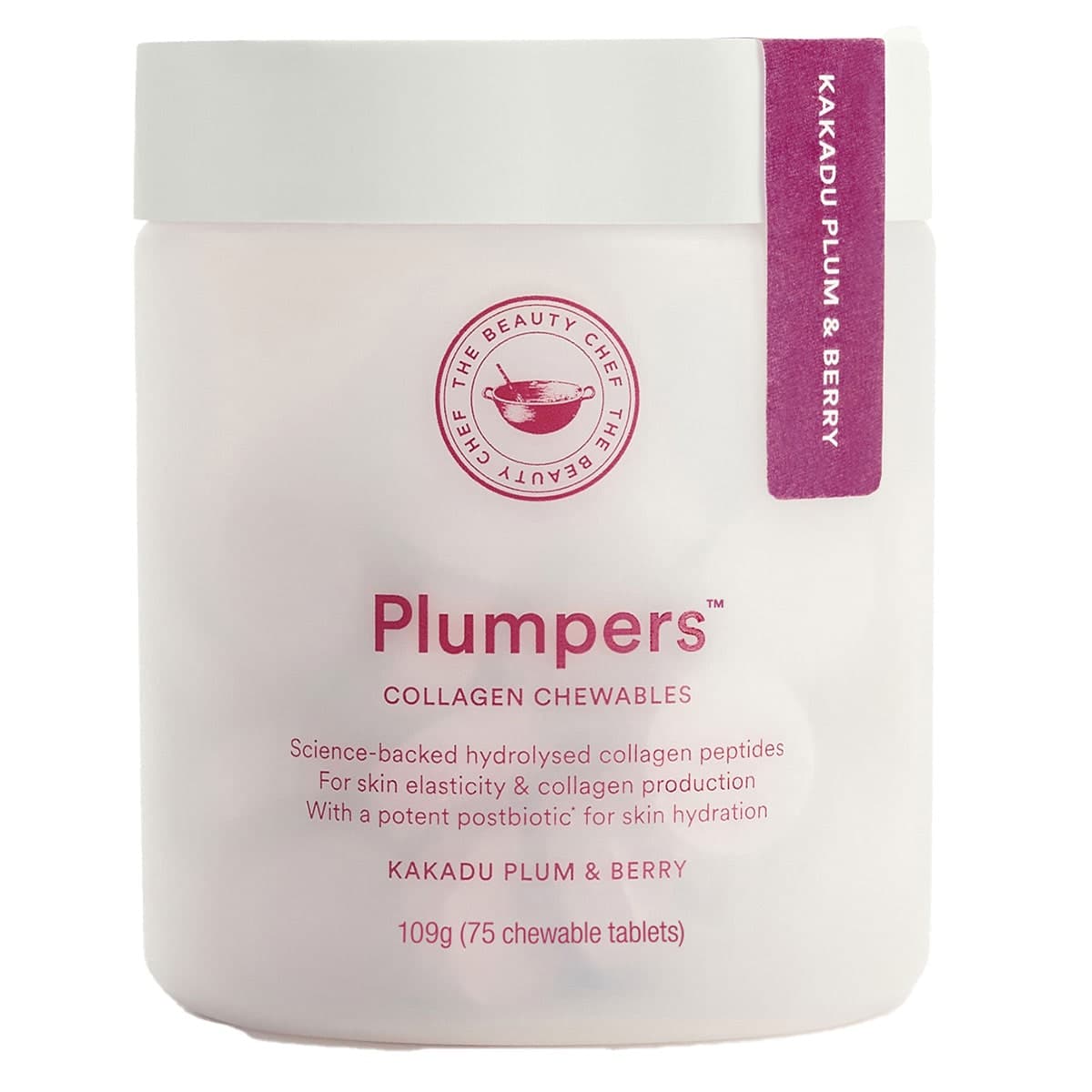 Thumbnail The Beauty Chef Plumpers Collagen Chewables Kakadu Plum & Berry 75 Tablets