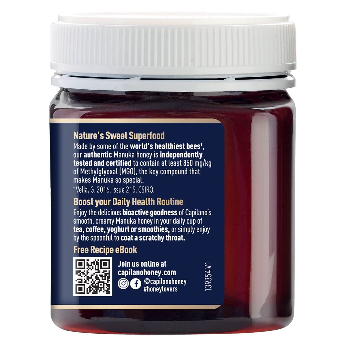 Thumbnail Capilano MGO 850+ Manuka Honey 250g