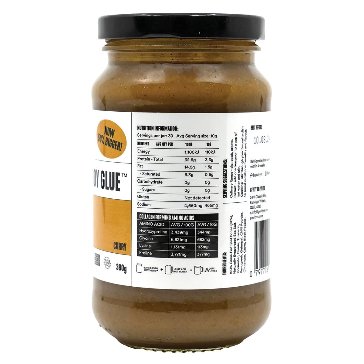 Thumbnail Gevity Rx Bone Broth Body Glue Curry 390g