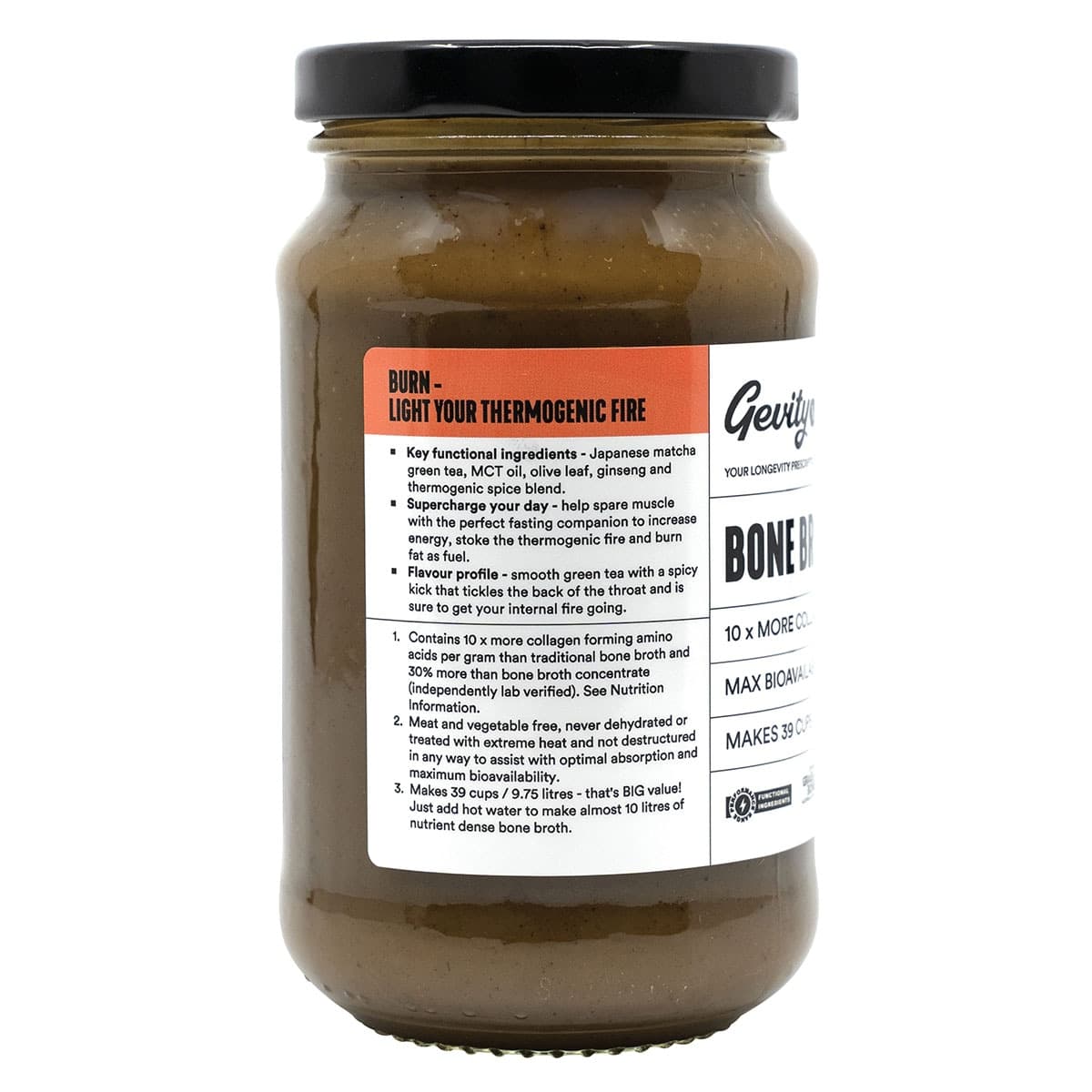 Thumbnail Gevity Rx Bone Broth Body Glue Burn 390g