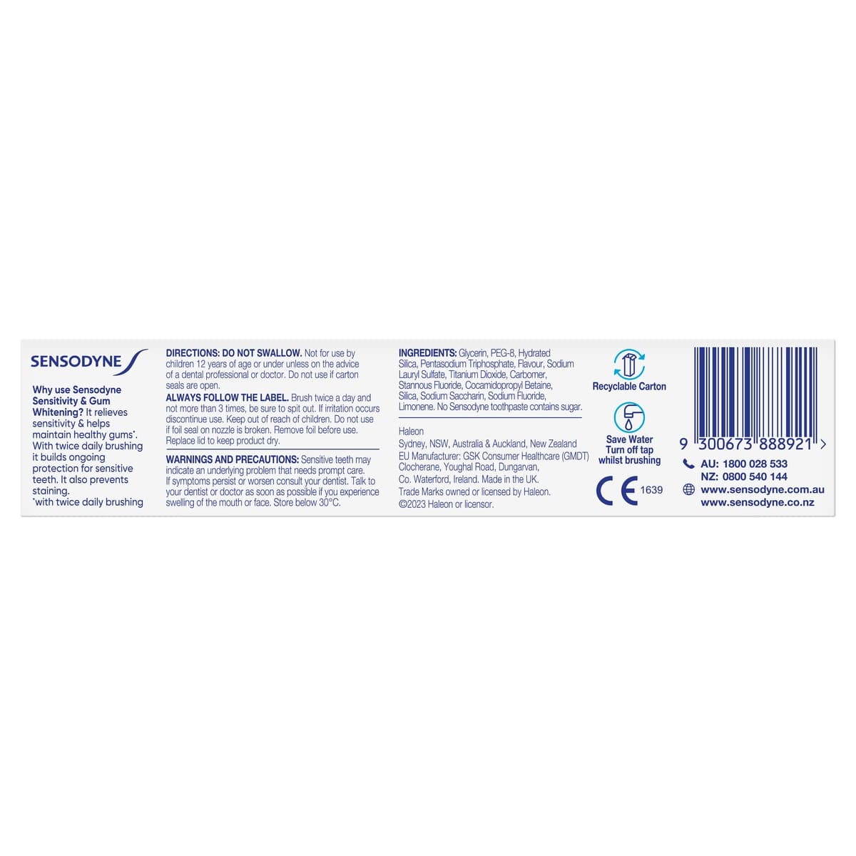 Thumbnail Sensodyne Sensitivity & Gum Whitening Toothpaste 100g