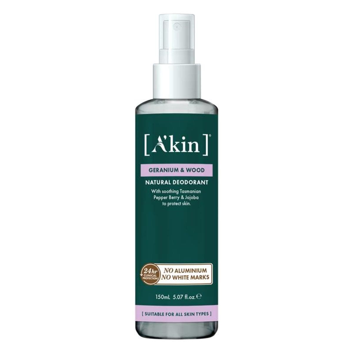 Thumbnail A'kin Geranium & Wood Deodorant Spray 150ml