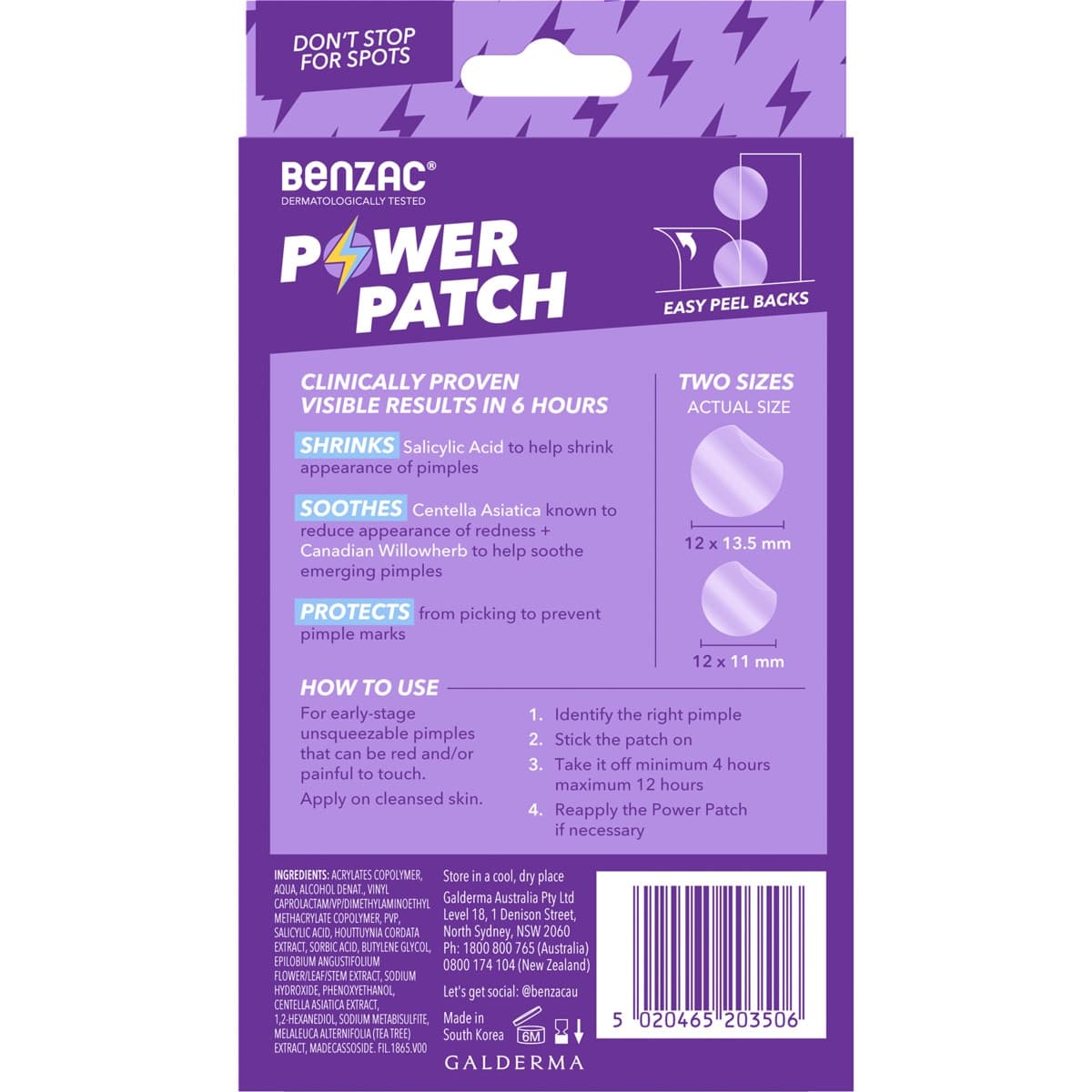 Thumbnail Benzac 3-in-1 Power Patches 24 Pack