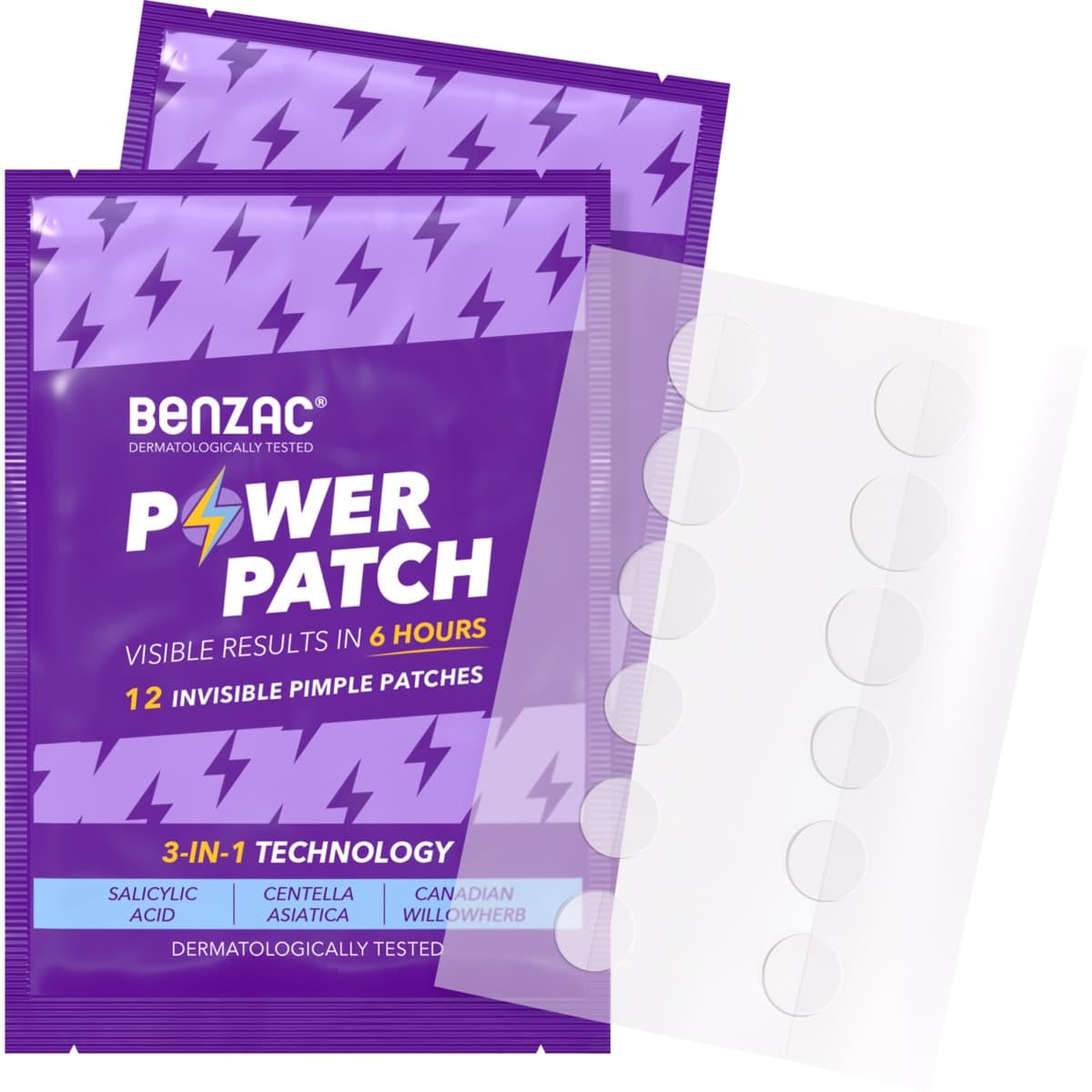 Thumbnail Benzac 3-in-1 Power Patches 24 Pack