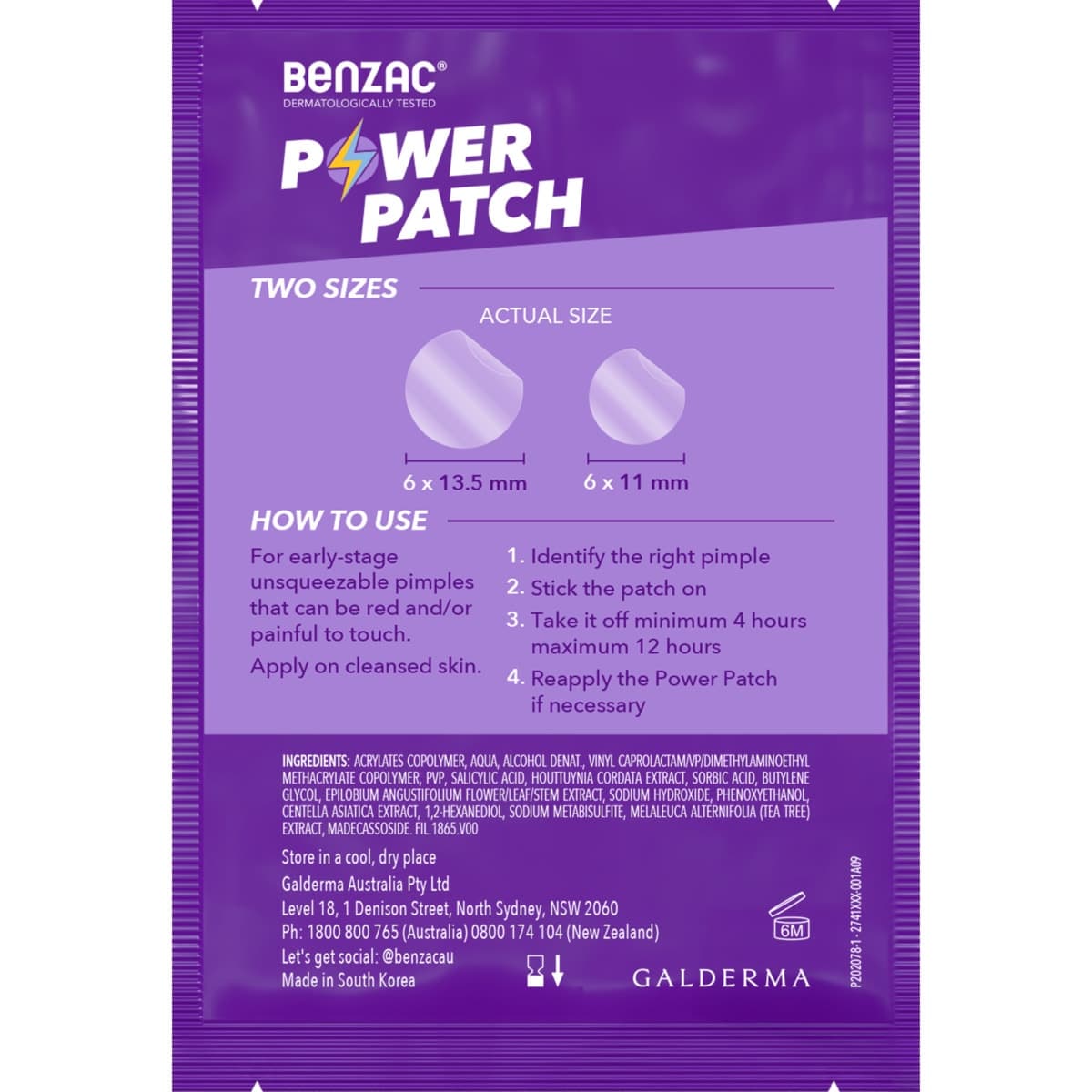 Thumbnail Benzac 3-in-1 Power Patches 24 Pack