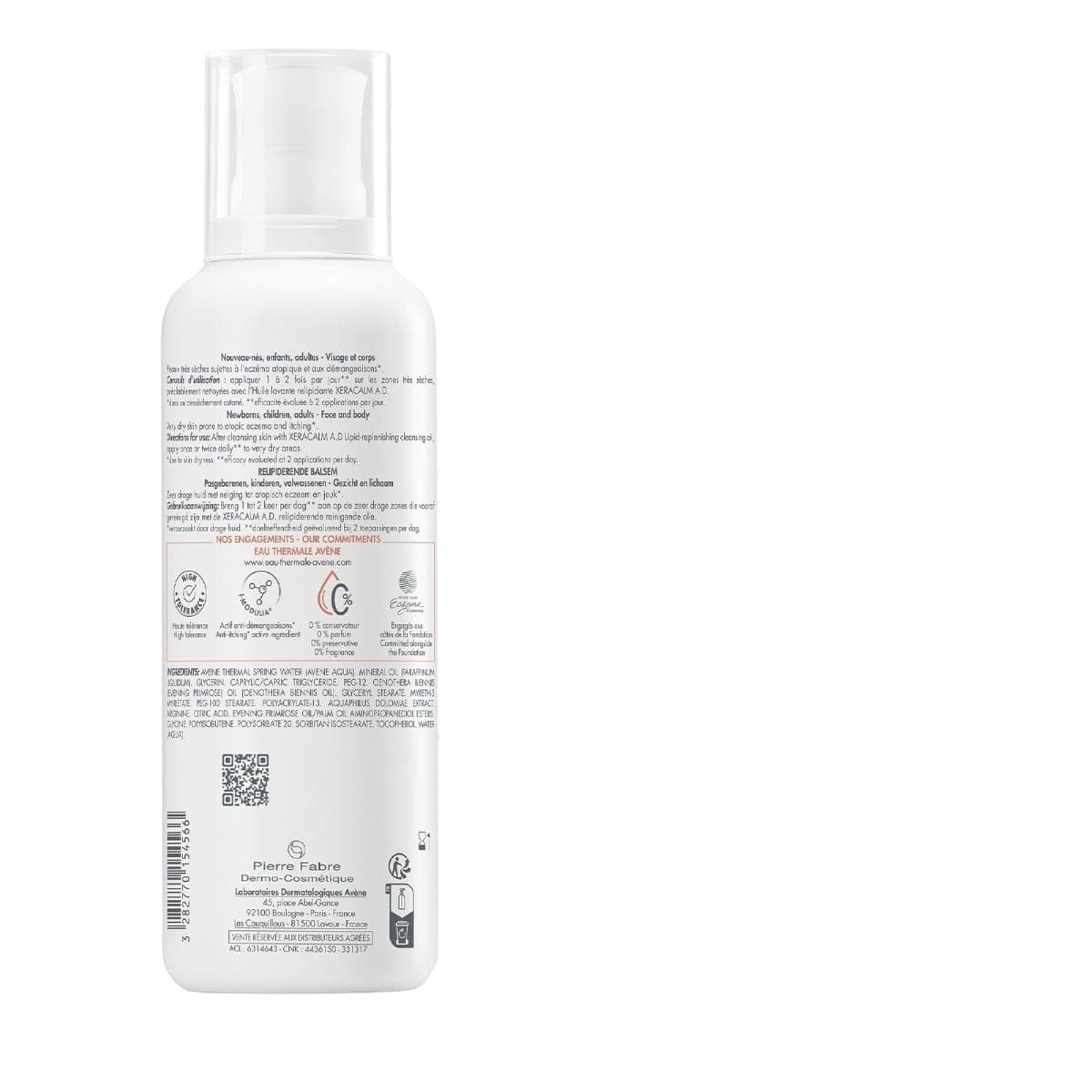 Thumbnail Avene XeraCalm A.D. Lipid Replenishing Balm 400ml