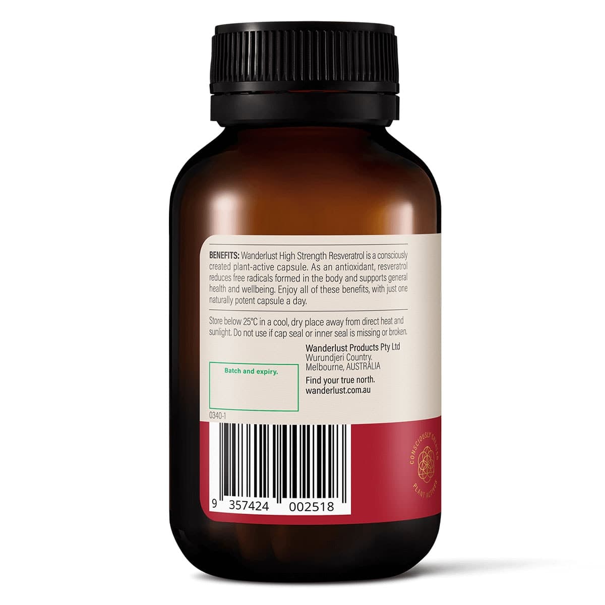 Thumbnail Wanderlust Resveratrol 60 Capsules