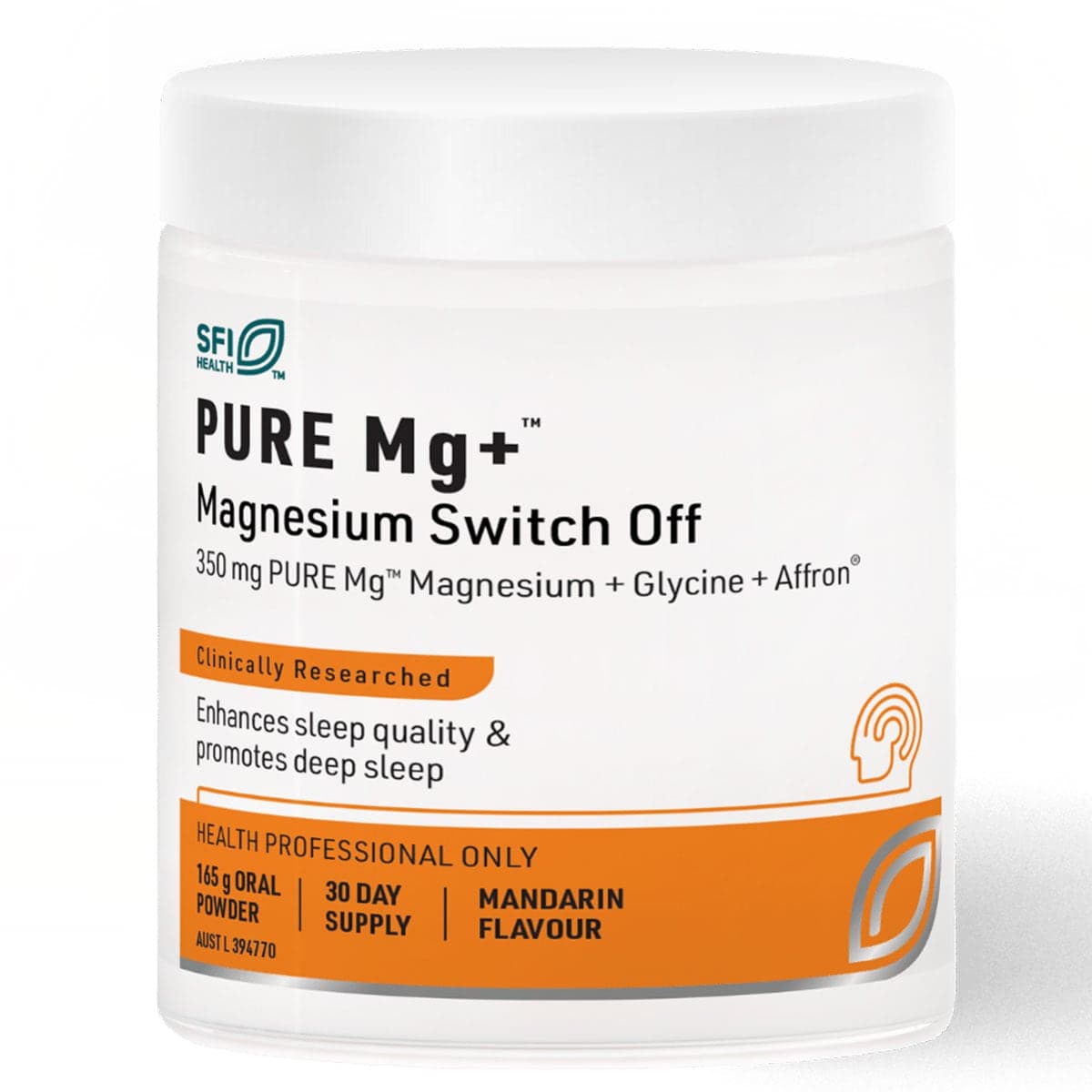 Thumbnail SFI Health Pure Mg+ Magnesium Switch Off Powder 165g