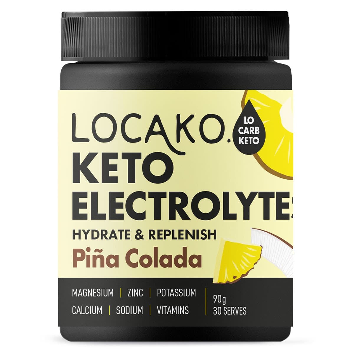Thumbnail Locako Keto Electrolytes - Pina Colada 90g