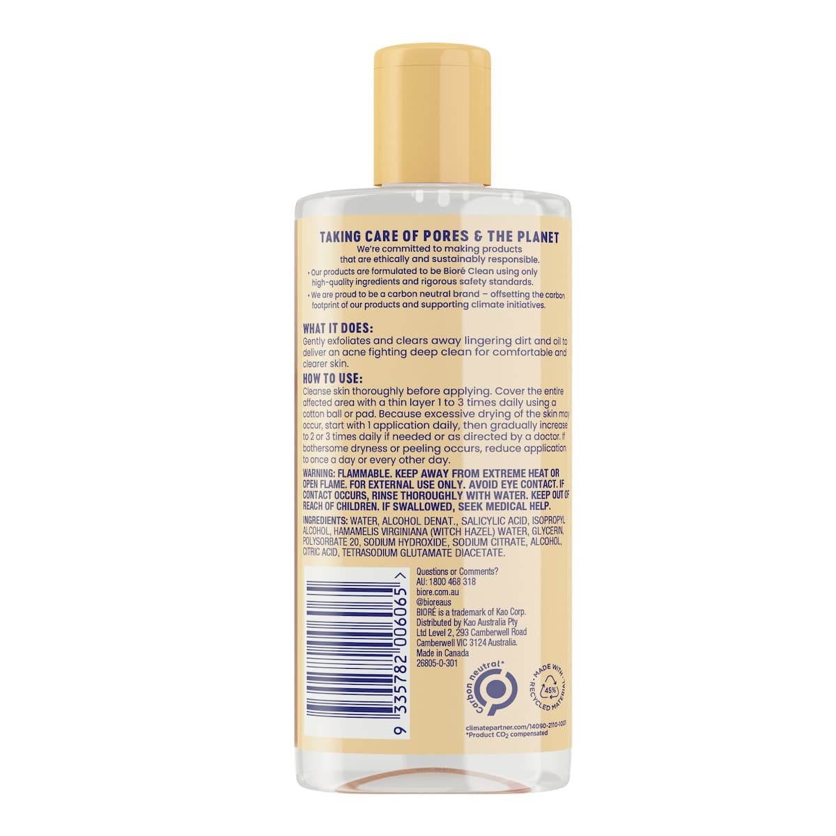 Thumbnail Biore Clear and Breathable 2% BHA Toner 236ml