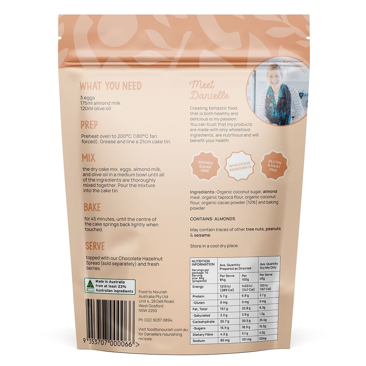 Thumbnail Food to Nourish Chocolate Cake Mix 400g