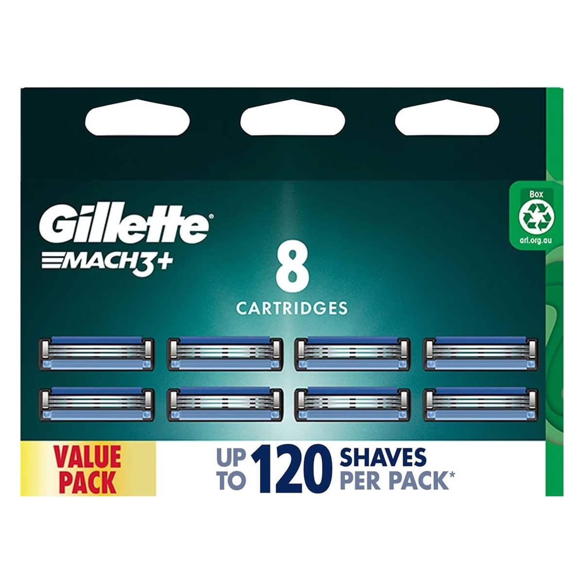 Thumbnail Gillette Mach3 Plus Refill Blades 8 Pack