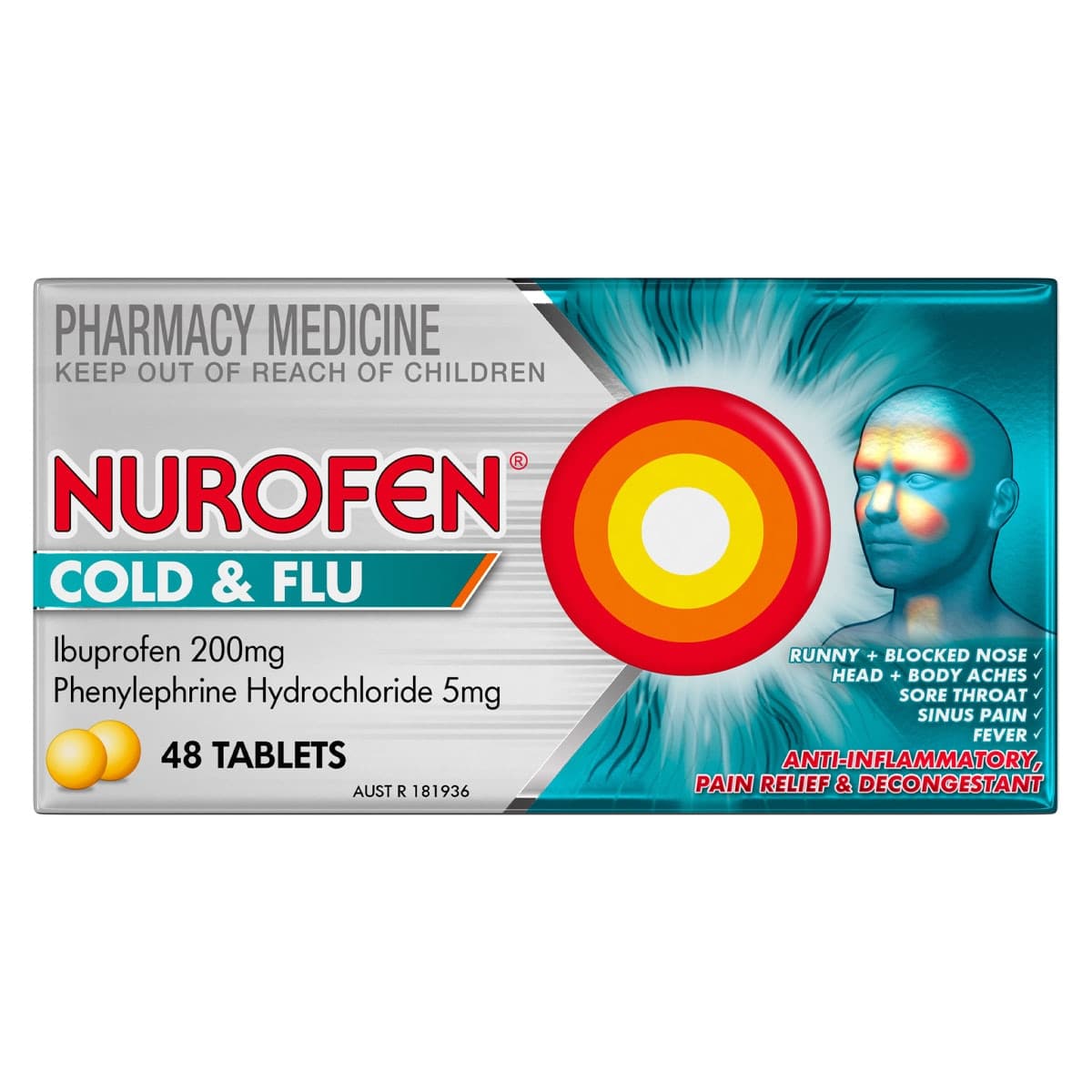 Thumbnail Nurofen Cold & Flu 48 Tablets