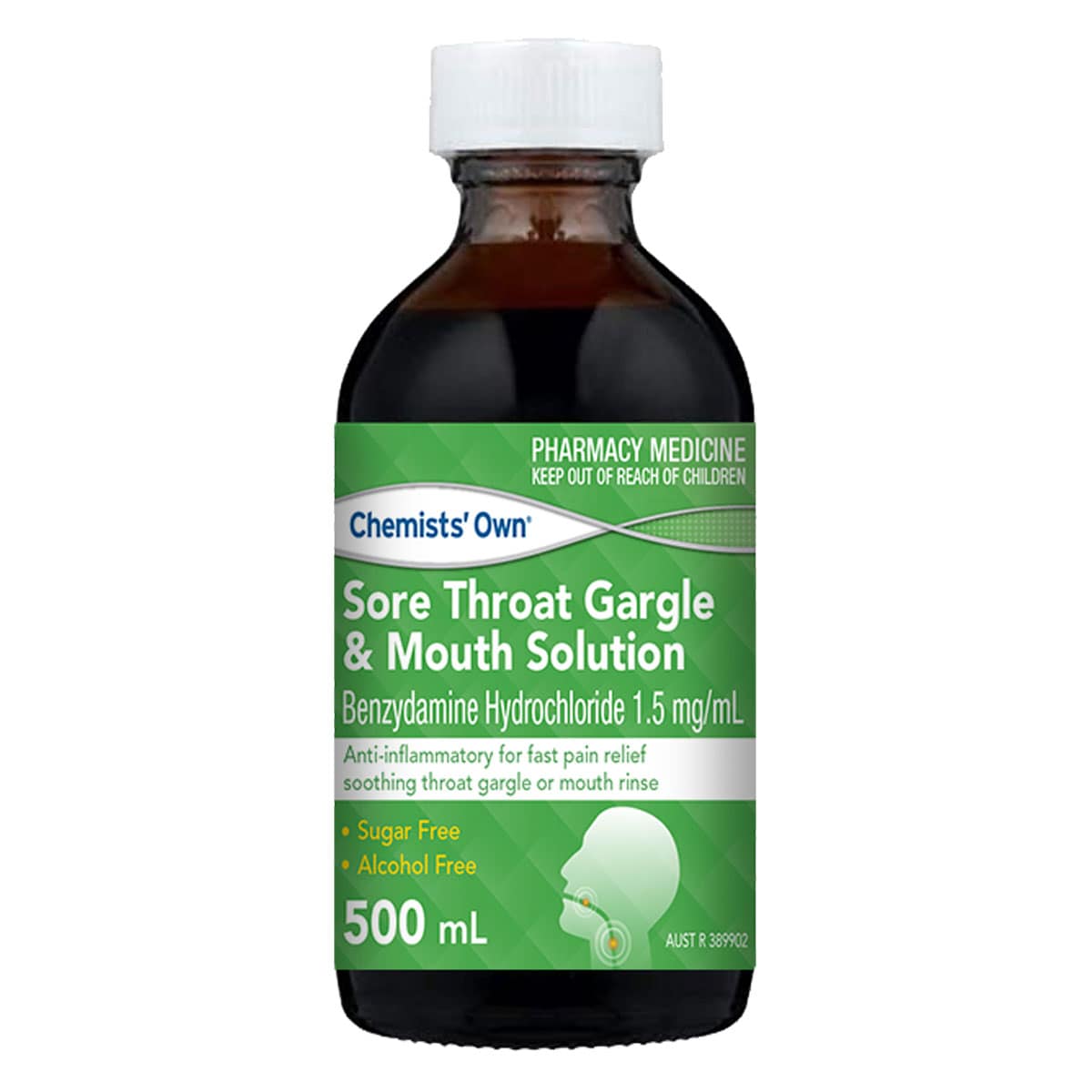 Thumbnail Chemists Own Sore Throat Gargle & Mouth Solution 500ml
