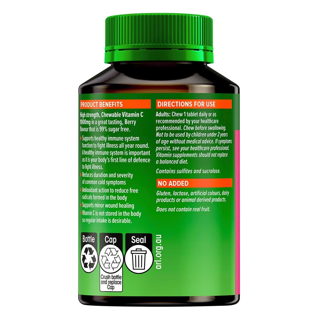 Thumbnail Cenovis Chewable Mega Vitamin C 1000mg Berry 60 Tablets