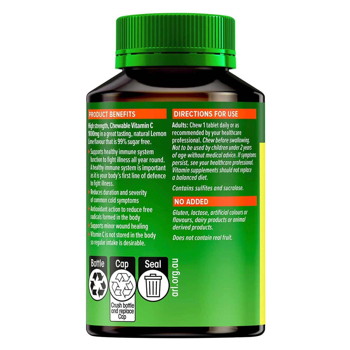 Thumbnail Cenovis Chewable Mega C 1000mg Lemon Lime 60 Tablets