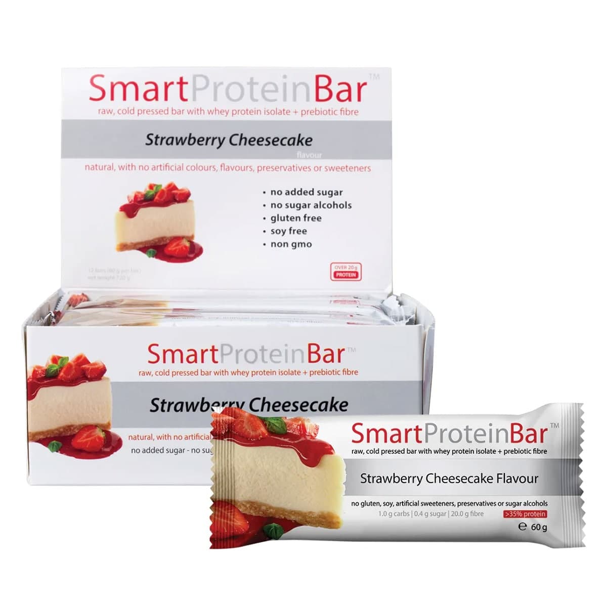 Thumbnail Smart Protein Strawberry Cheesecake Protein Bar 60g