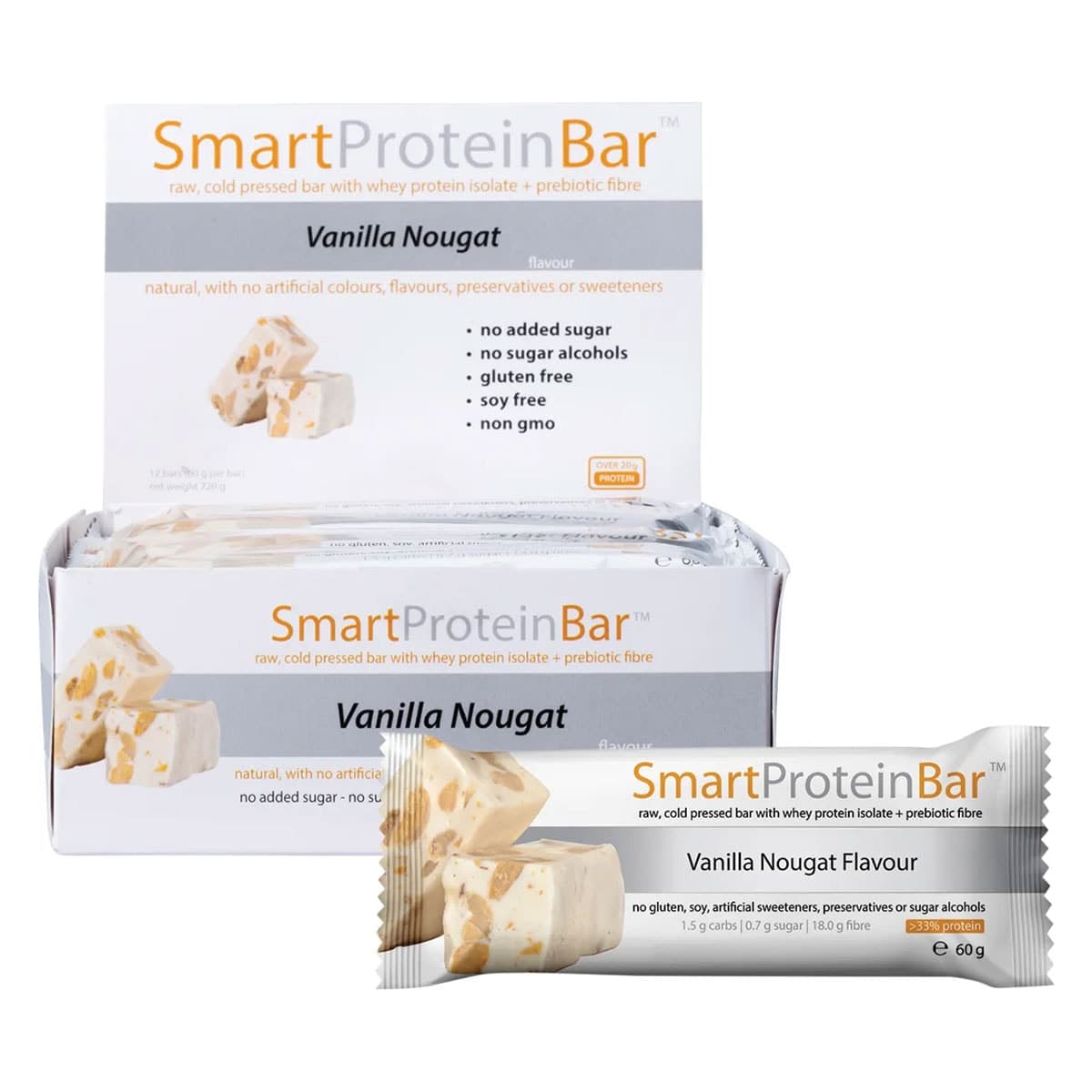 Thumbnail Smart Protein Vanilla Nougat Protein Bar 60g