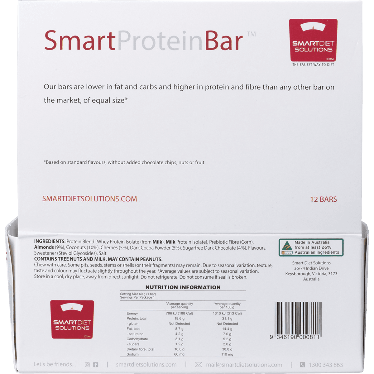 Thumbnail Smart Protein Dark Choc Cherry Coconut Protein Bar 60g