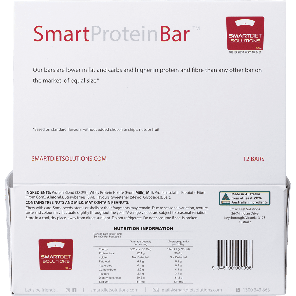 Thumbnail Smart Protein Strawberry Cheesecake Protein Bar 60g