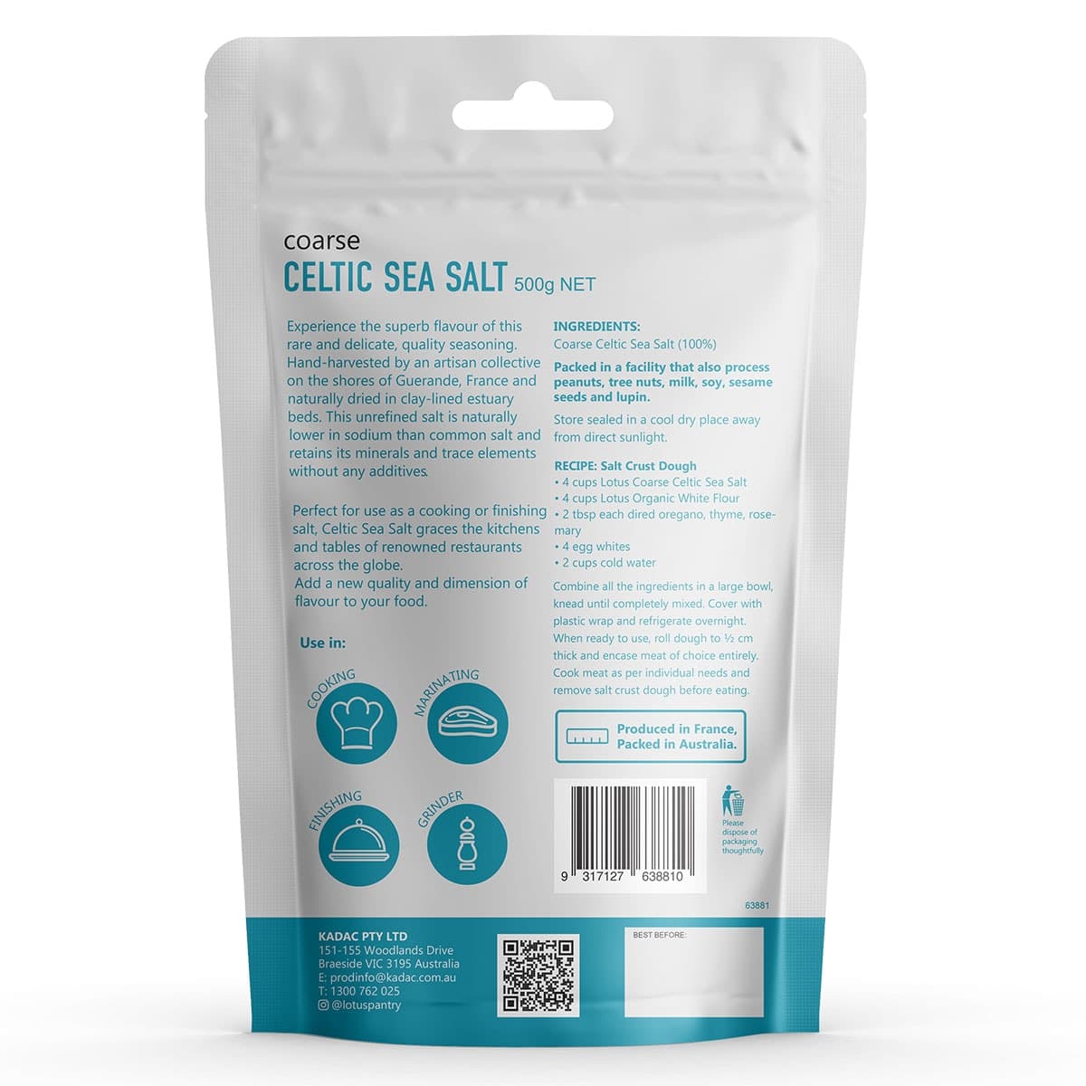 Thumbnail Lotus Coarse Celtic Sea Salt 500g