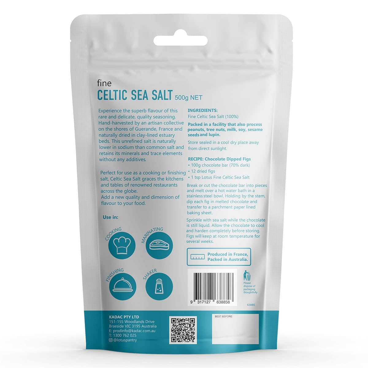 Thumbnail Lotus Fine Celtic Sea Salt 500g