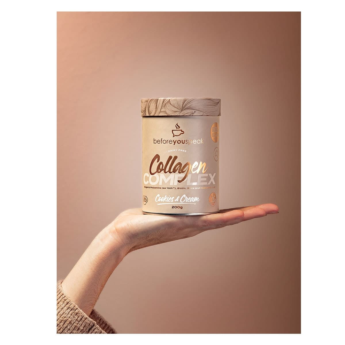 Thumbnail Beforeyouspeak Coffee Collagen Complex - Cookies & Cream 200g