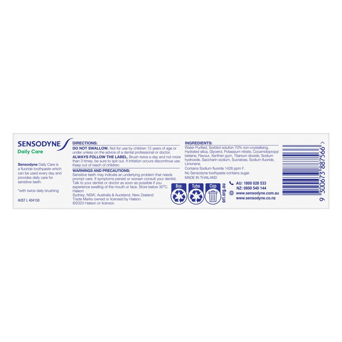 Thumbnail Sensodyne Daily Care Toothpaste 100g