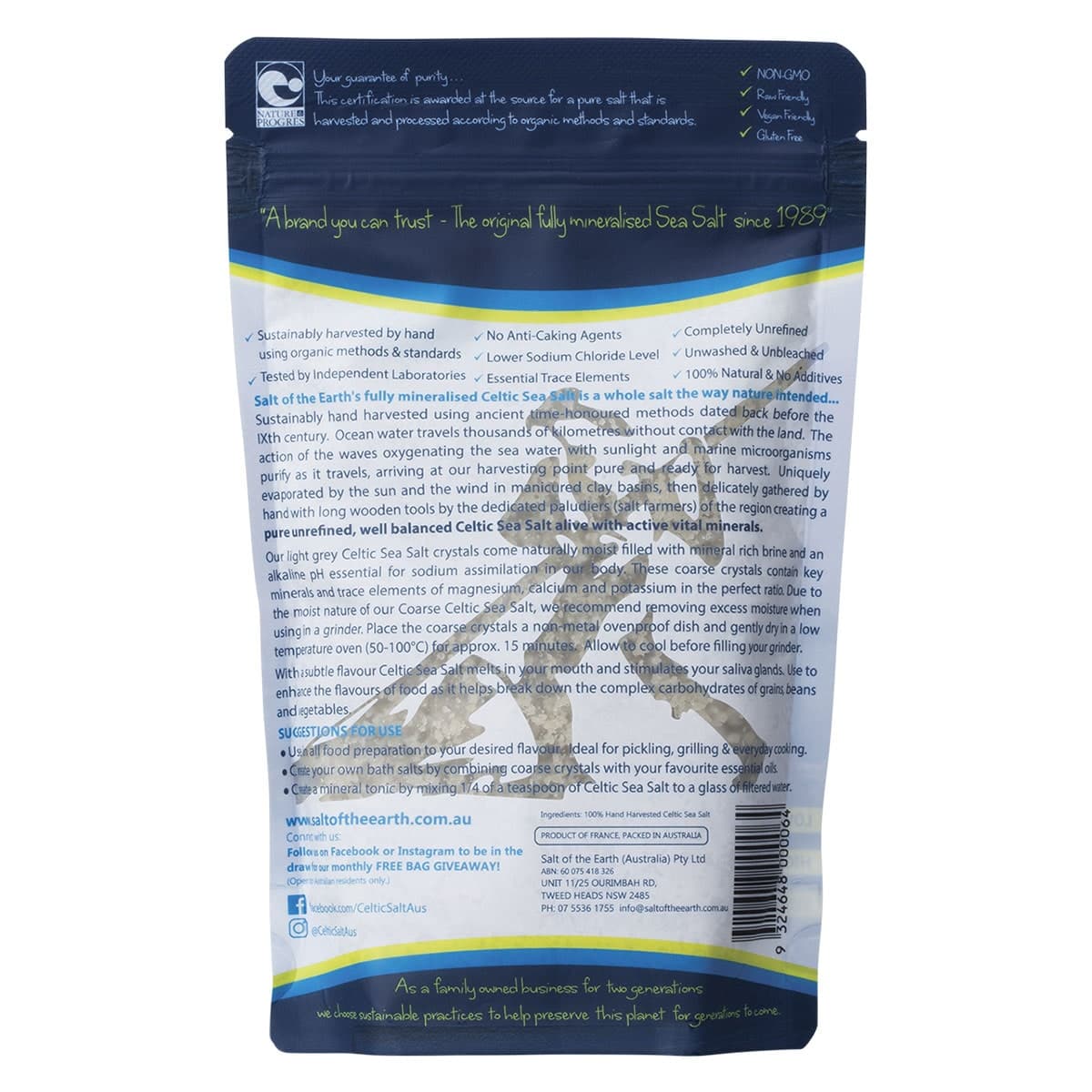 Thumbnail Salt Of The Earth Coarse Celtic Sea Salt 250g