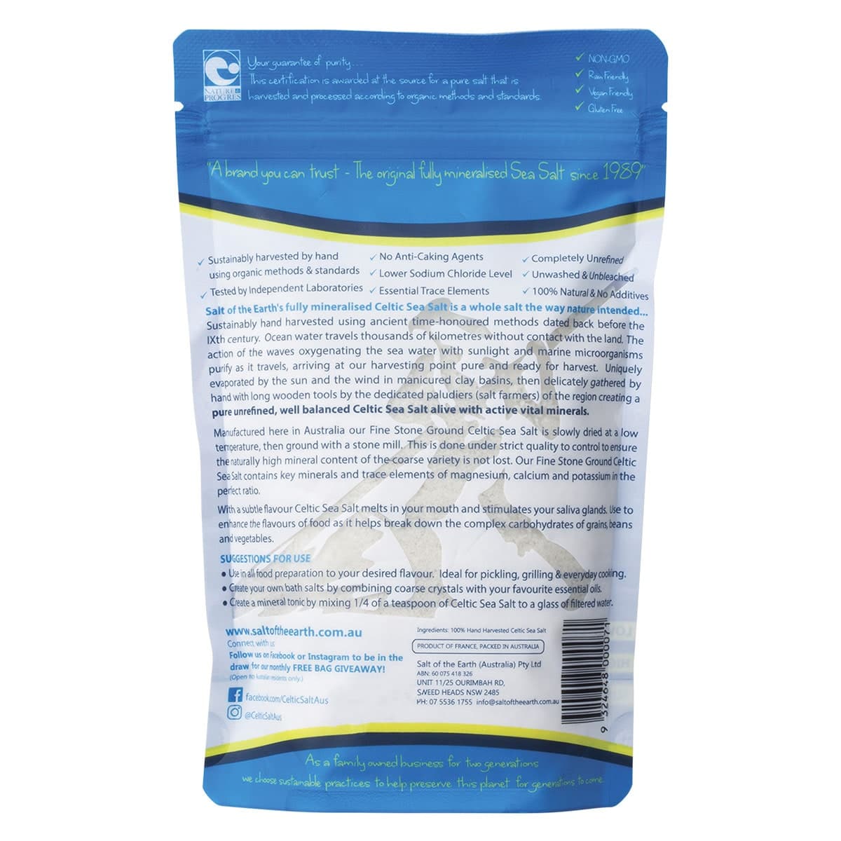 Thumbnail Salt Of The Earth Fine Celtic Sea Salt 250g