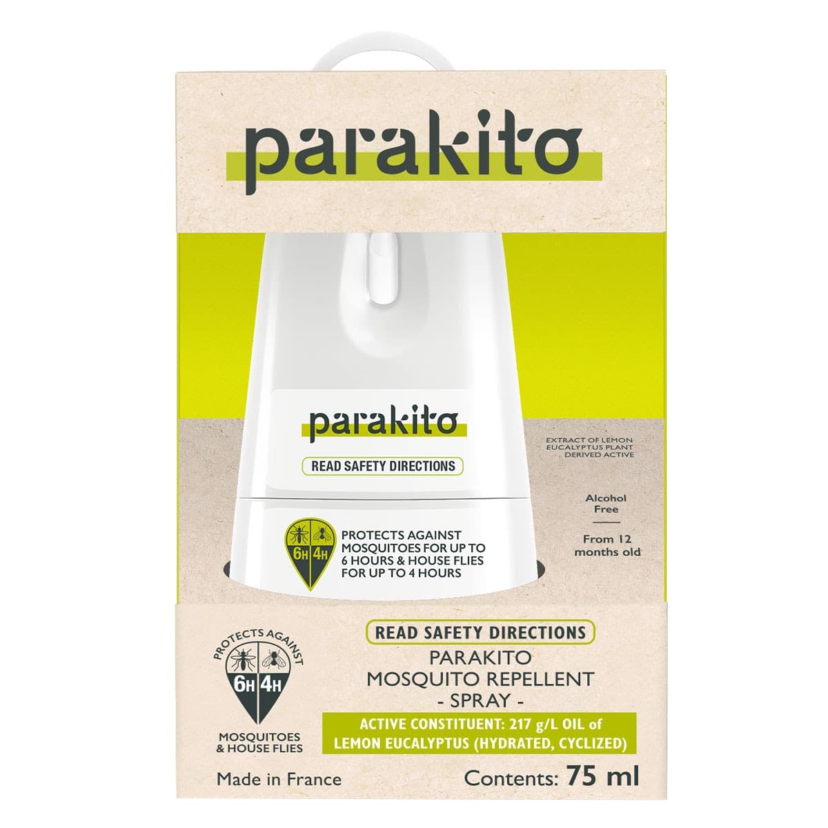 Thumbnail Parakito Strong Mosquito Repellent Spray 75ml