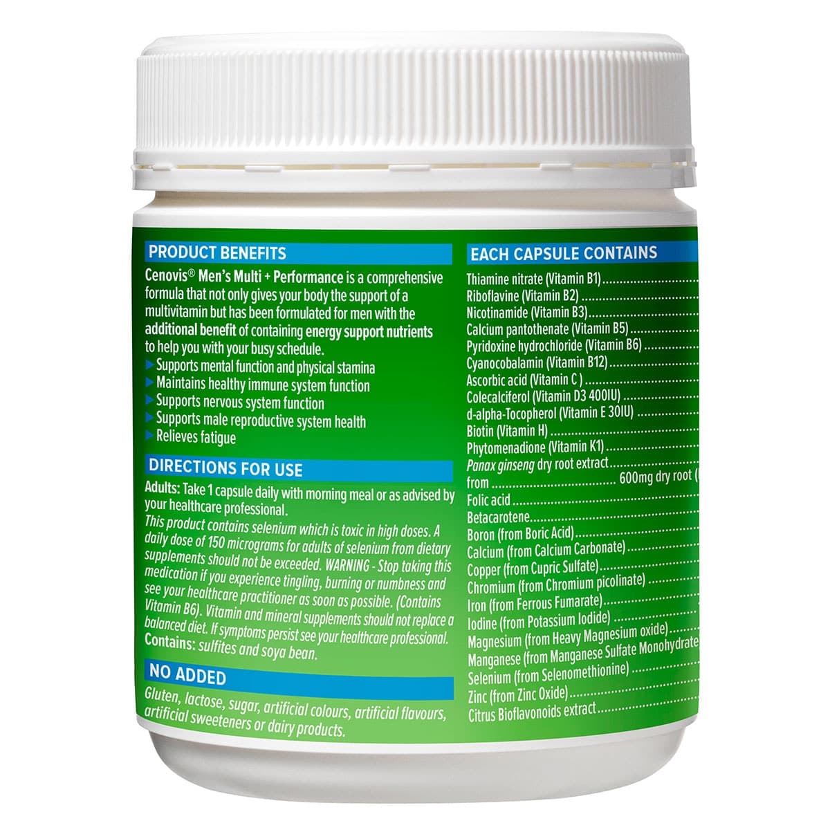 Thumbnail Cenovis Men's Multi+ Performance 150 Capsules