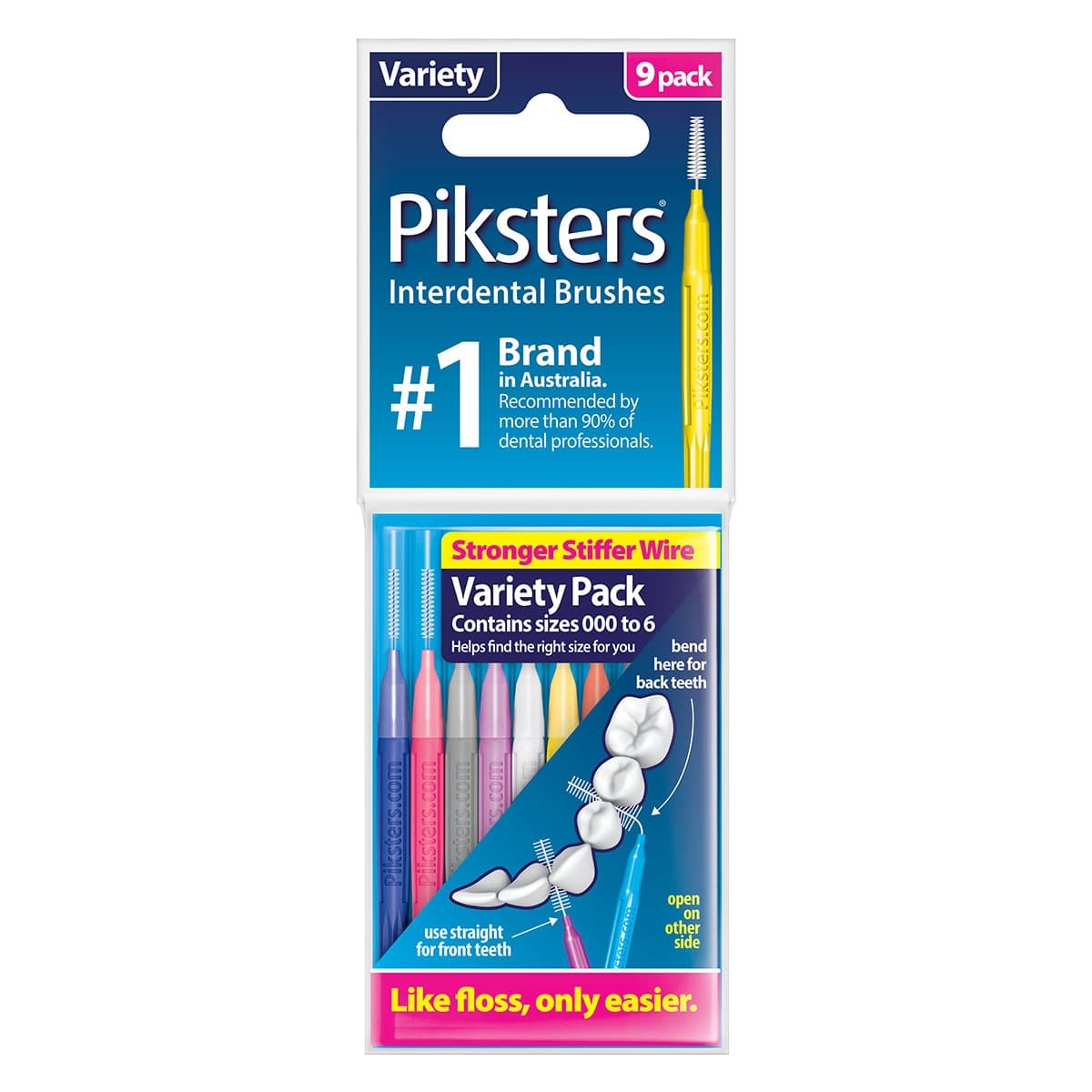 Thumbnail Piksters Interdental Brush Variety 9 Pack