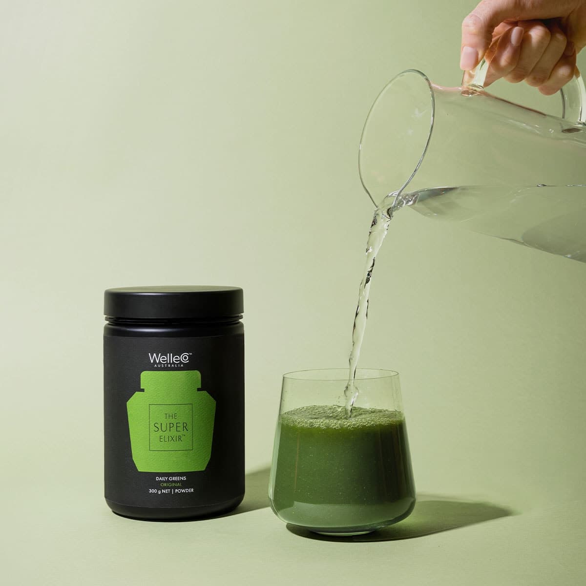 Thumbnail WelleCo The Super Elixir Daily Greens Powder Original Pineapple & Lime 300g