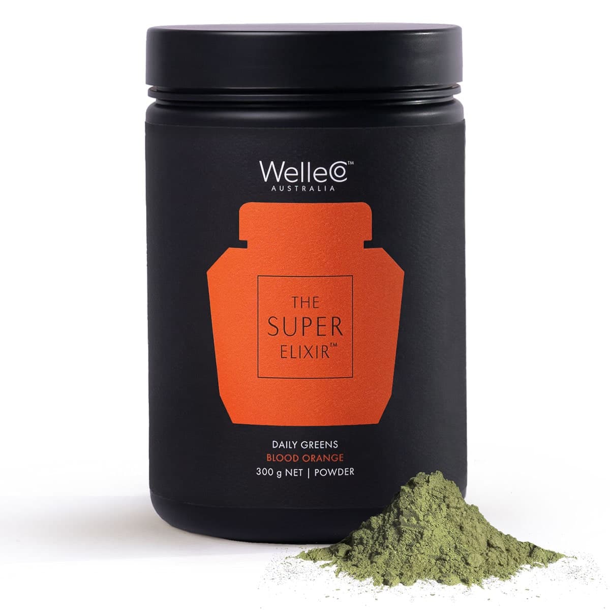 Thumbnail WelleCo The Super Elixir Daily Greens Powder Refill Blood Orange 300g
