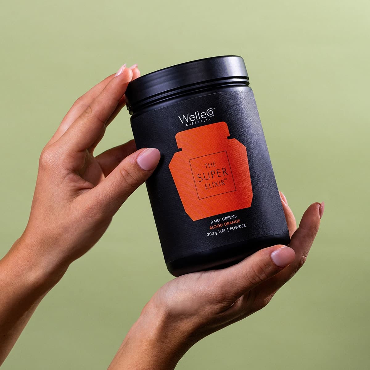 Thumbnail WelleCo The Super Elixir Daily Greens Powder Refill Blood Orange 300g