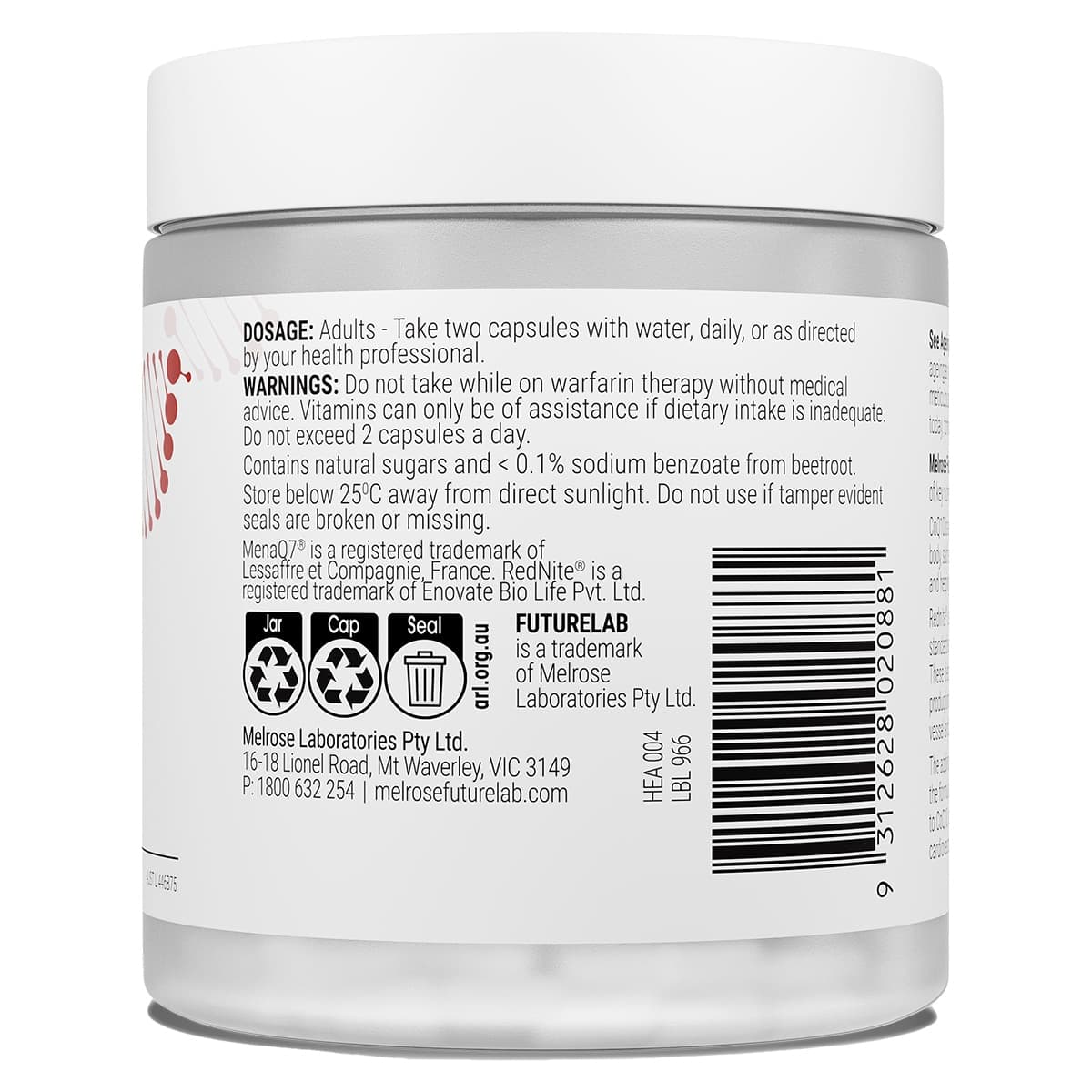 Thumbnail Melrose FutureLab Vascular Health 60 Capsules