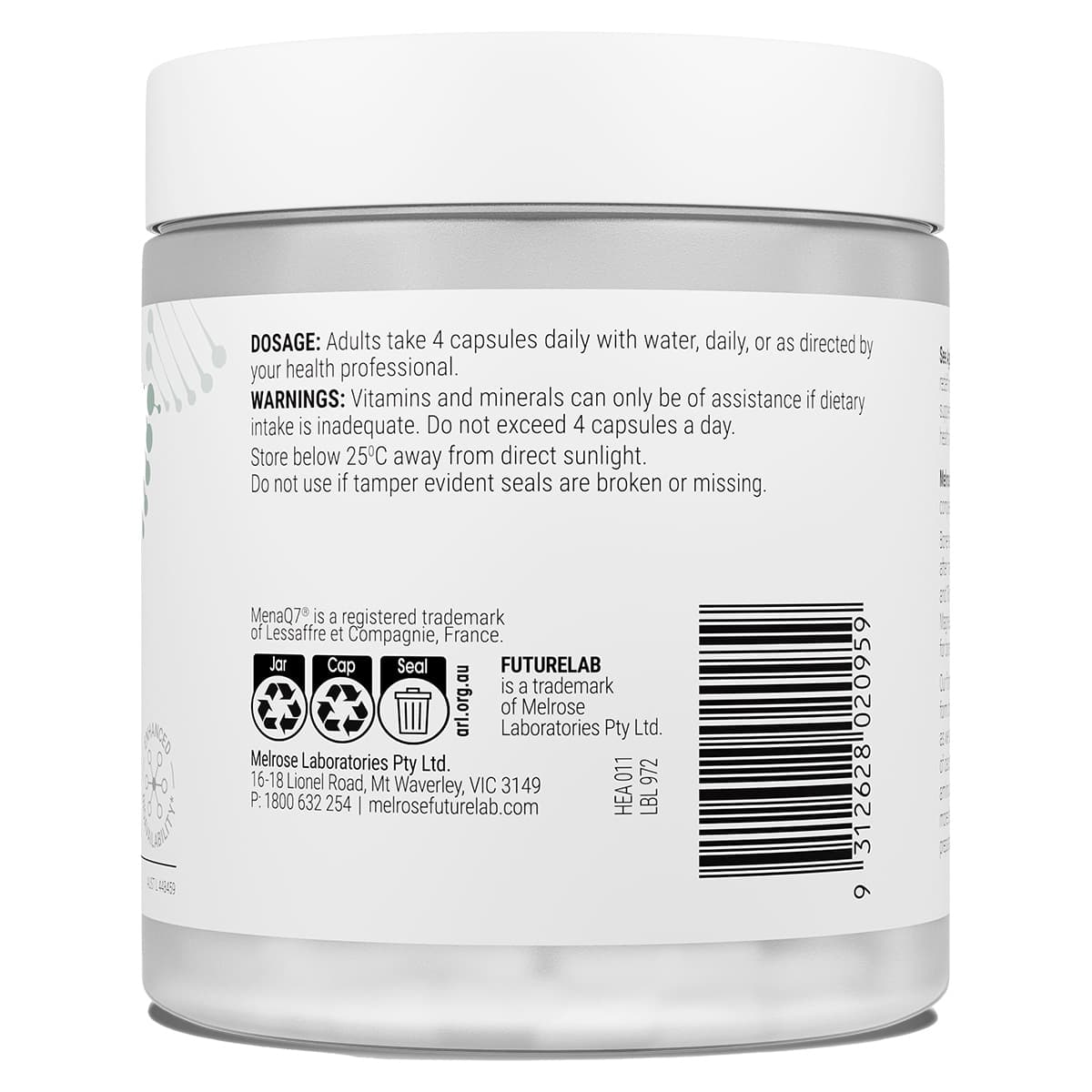 Thumbnail Melrose FutureLab Bone Matrix 120 Capsules
