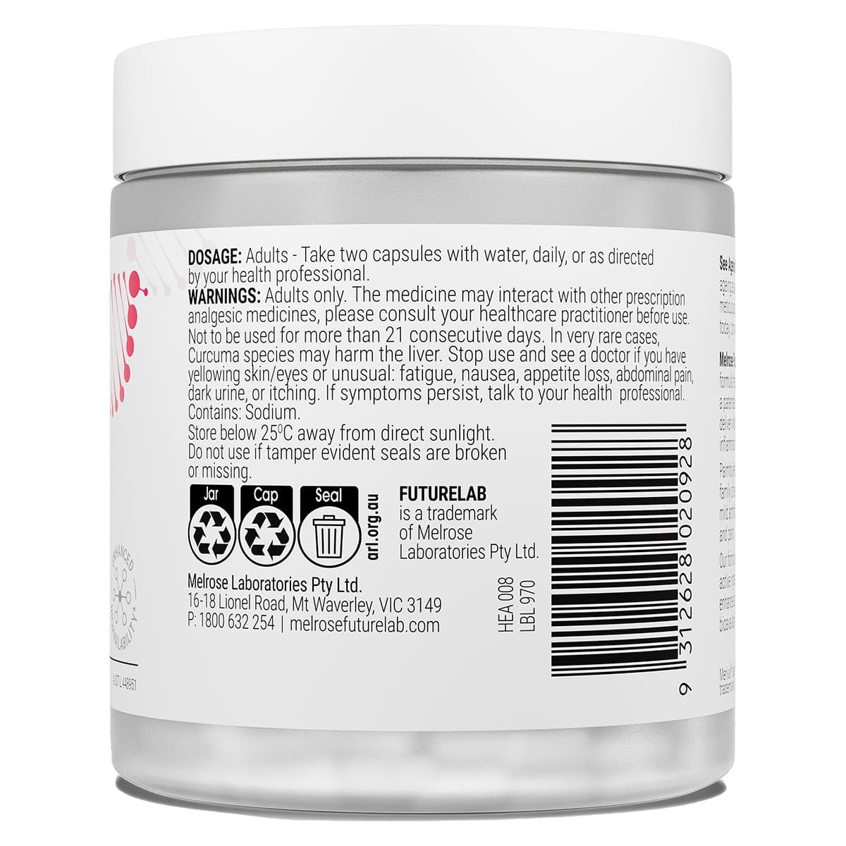 Thumbnail Melrose FutureLab Inflammation Modulator 60 Capsules