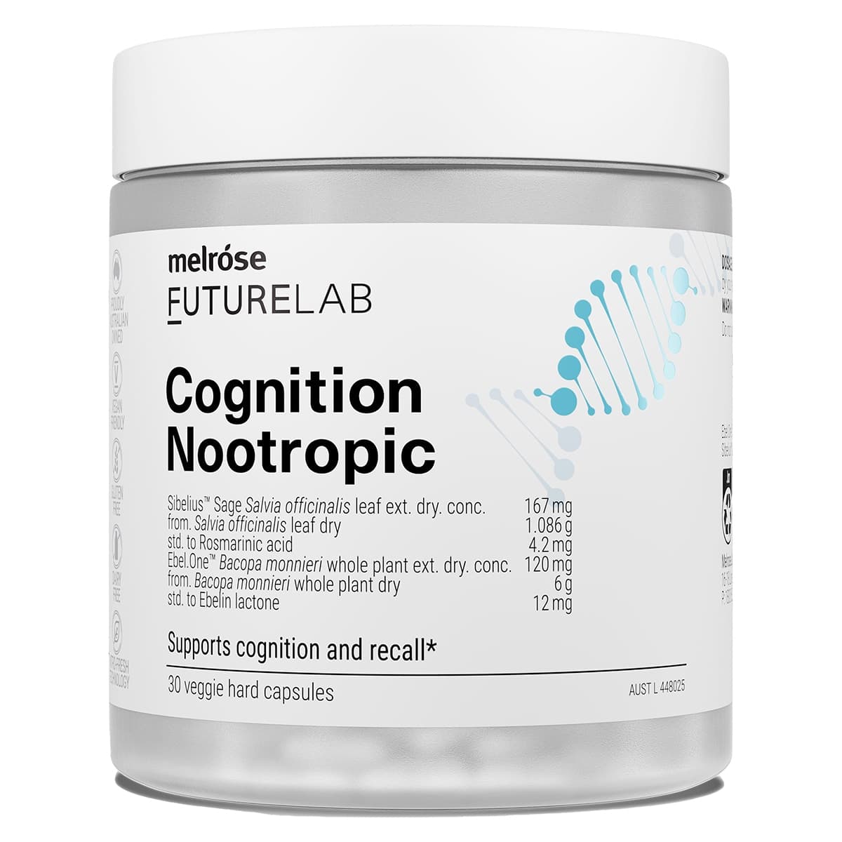 Thumbnail Melrose FutureLab Cognition Nootropics 30 Capsules