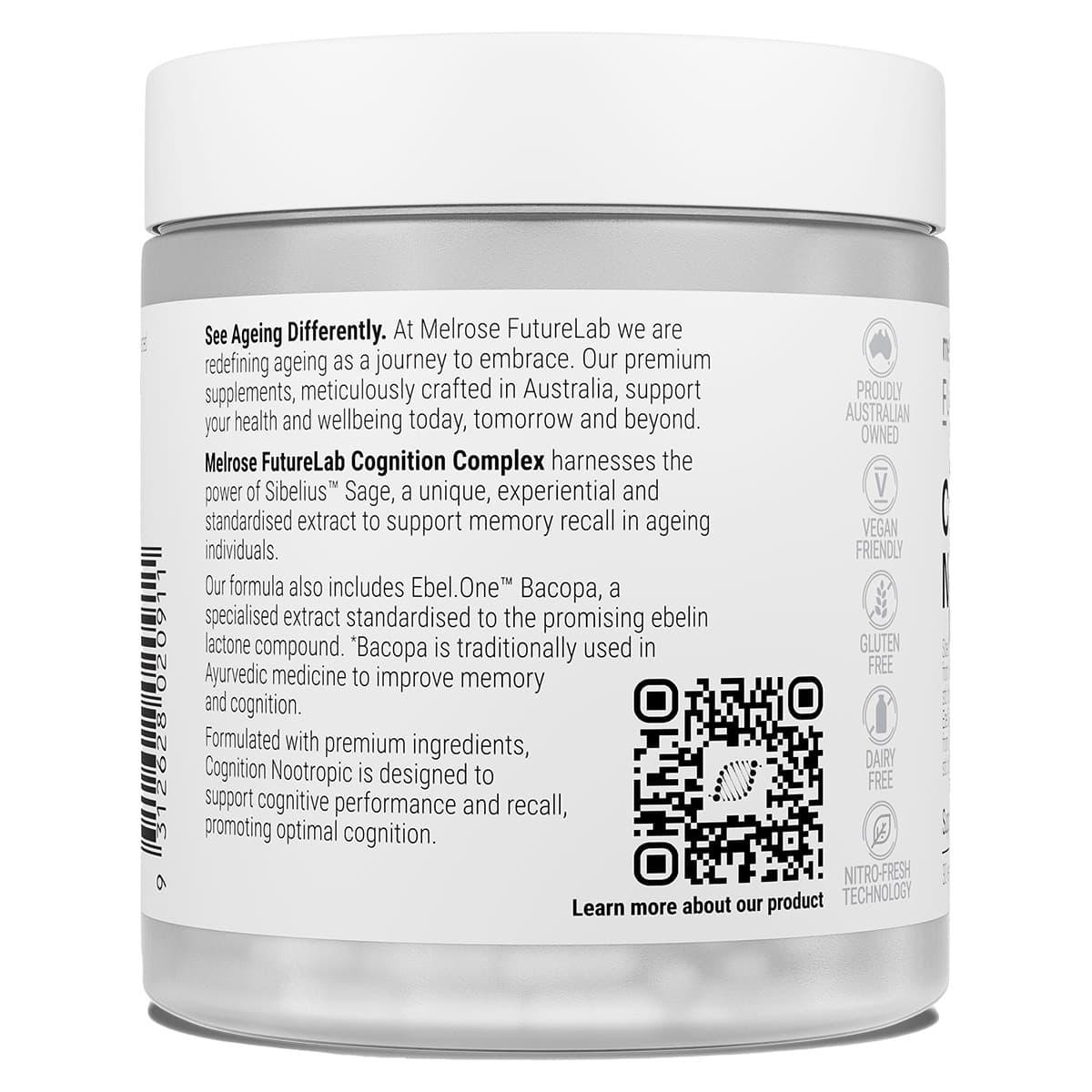 Thumbnail Melrose FutureLab Cognition Nootropics 30 Capsules