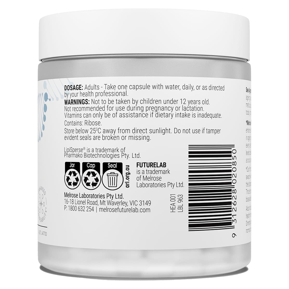 Thumbnail Melrose FutureLab NAD+ Booster 30 Capsules