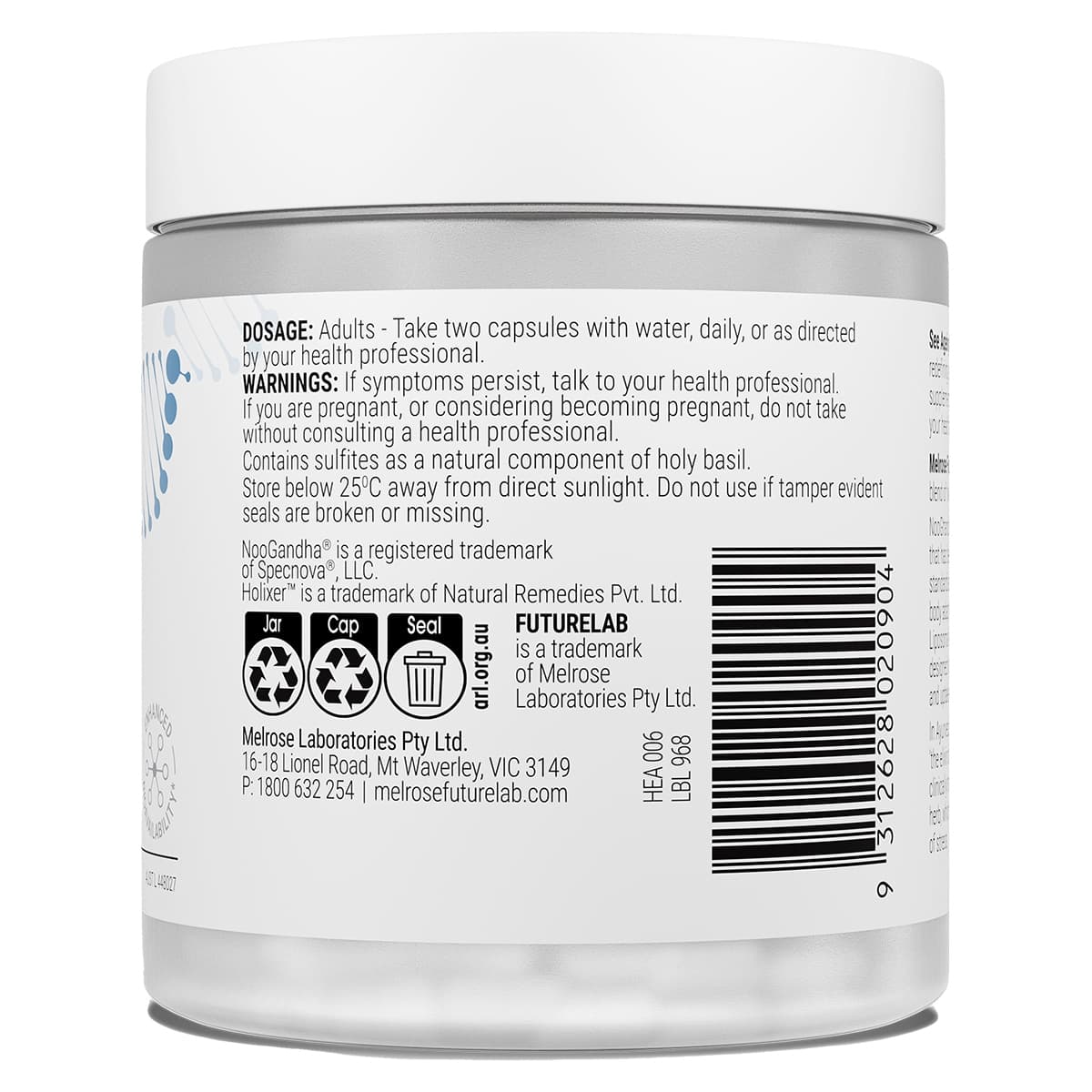 Thumbnail Melrose FutureLab Neuro-Stress Modulator 60 Capsules