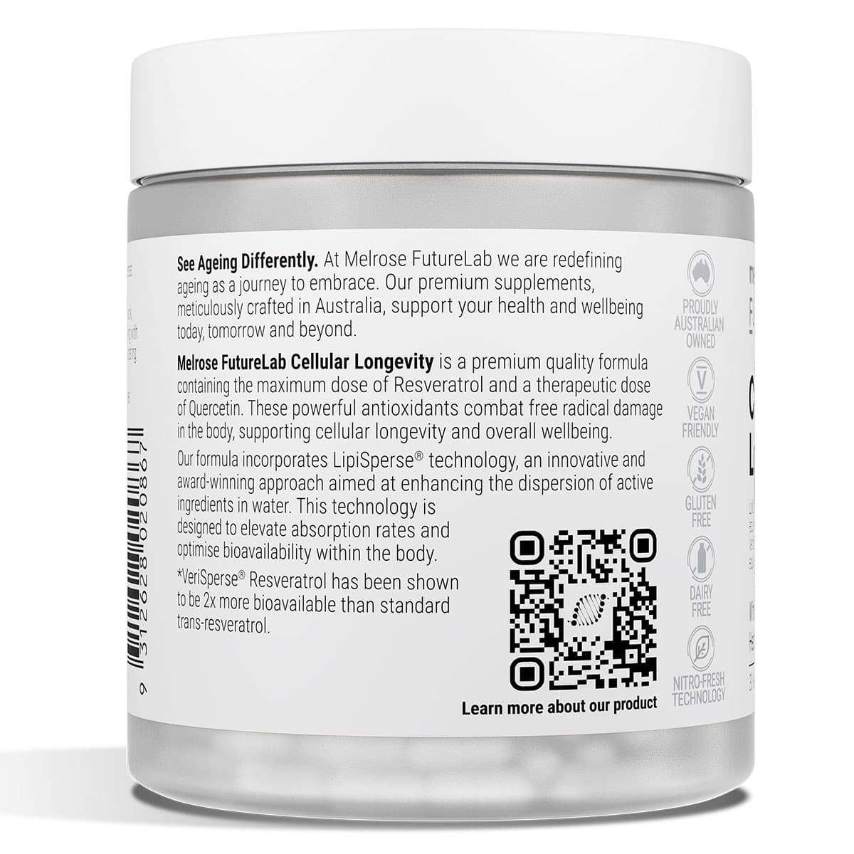 Thumbnail Melrose FutureLab Cellular Longevity 30 Capsules