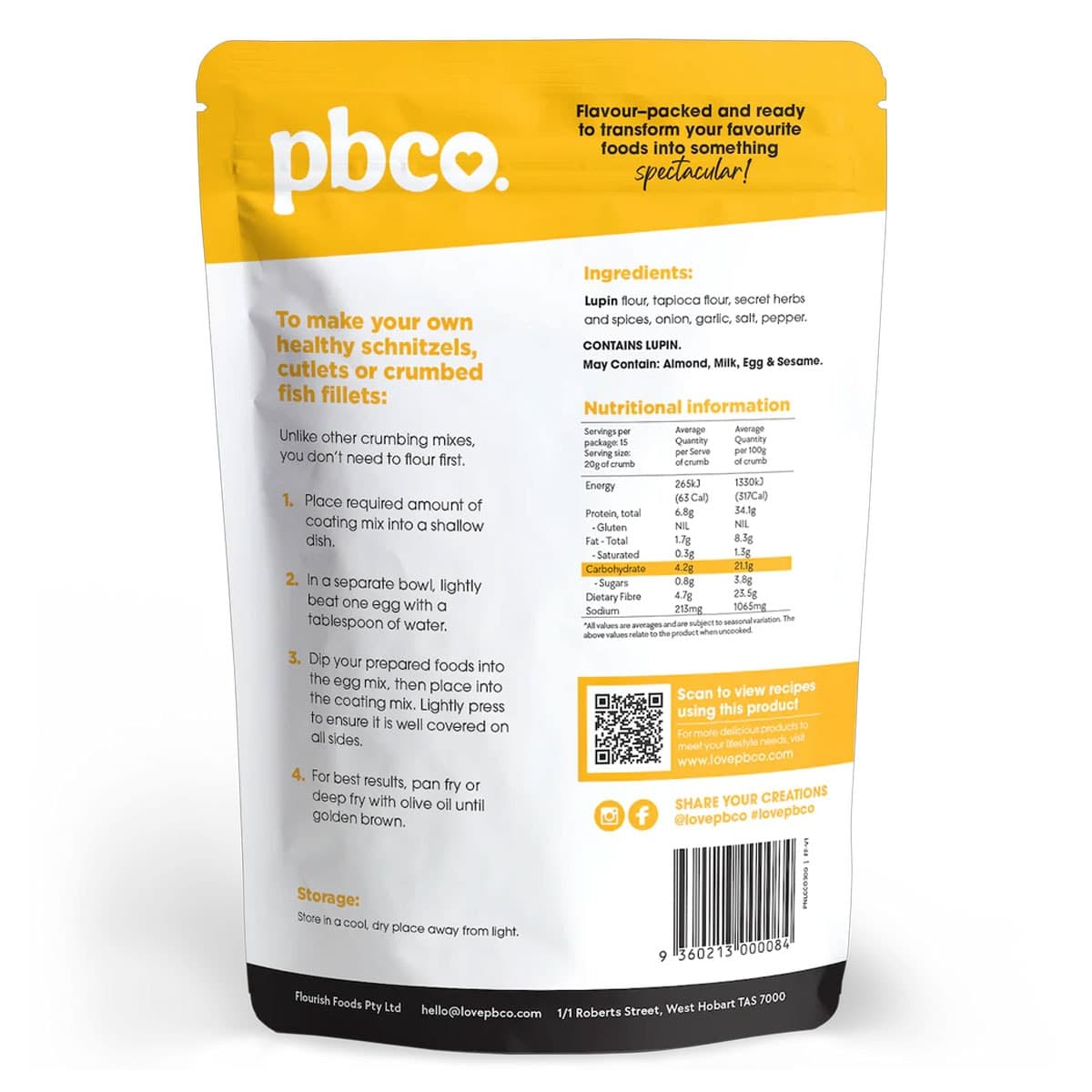 Thumbnail Pbco. Southern Style Low Carb Crumb Coating 300g