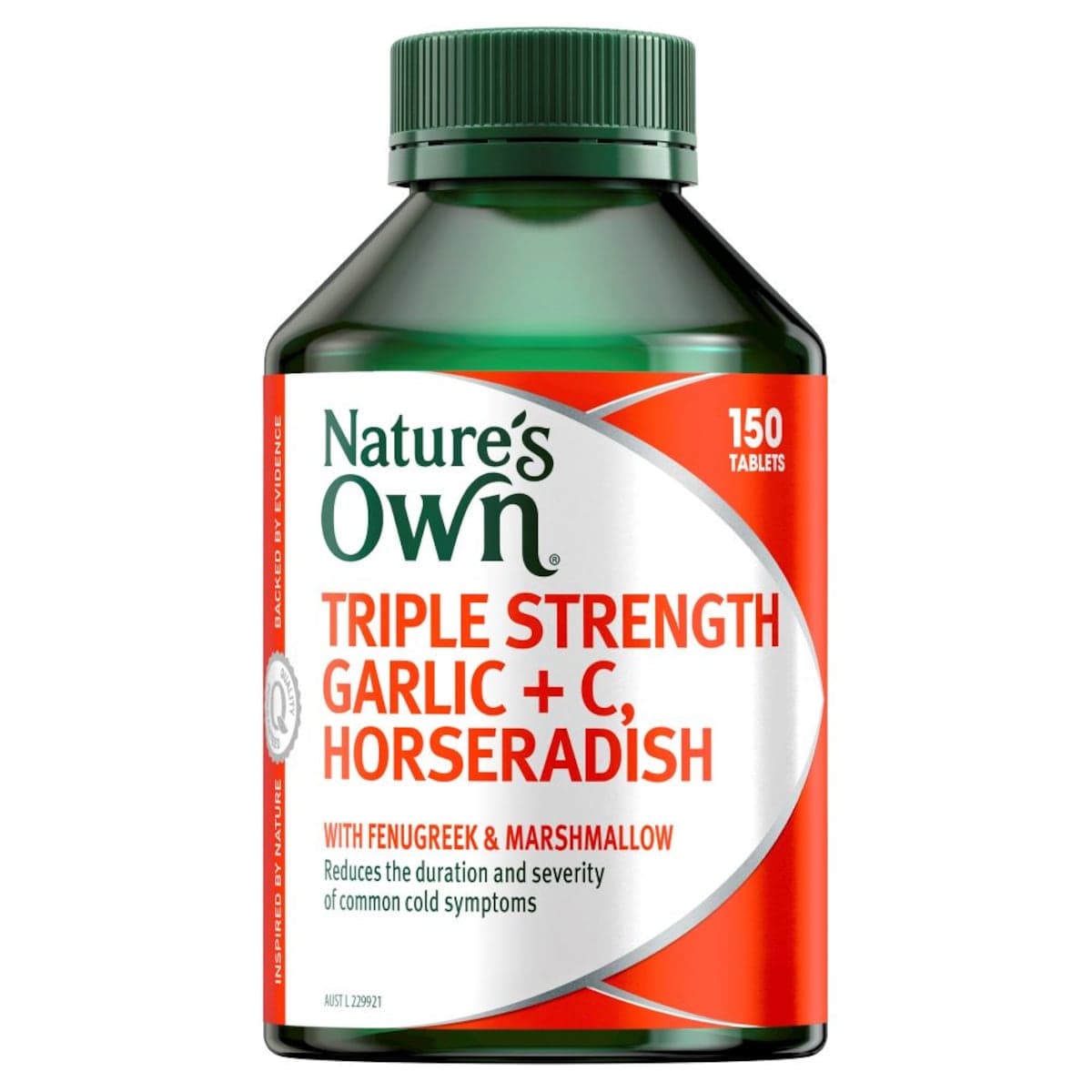 Thumbnail Nature's Own Triple Strength Garlic+C Horseradish 150 Tablets