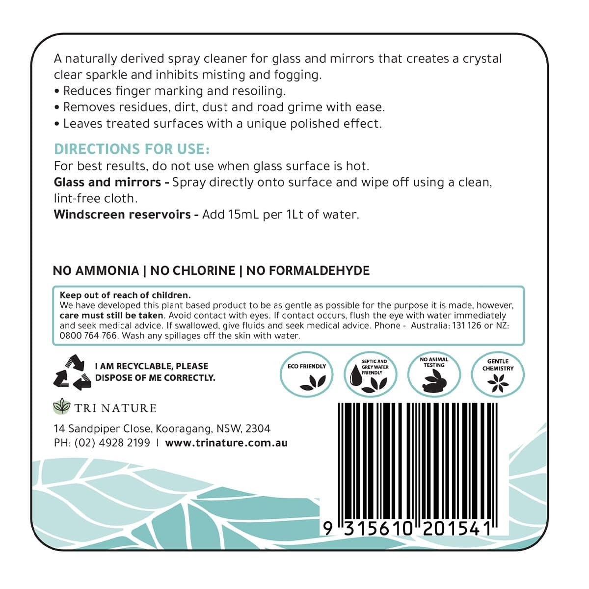 Thumbnail Tri Nature Hyaline Glass Cleaner 500ml